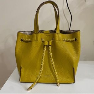Anne Klein small yellow handbag